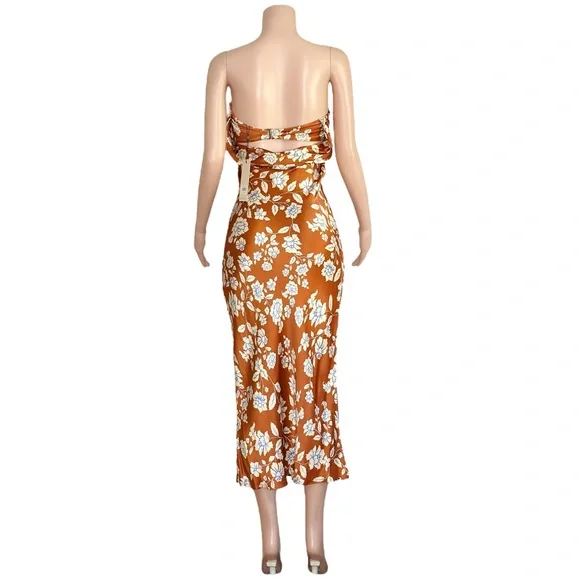 BEC & BRIDGE Moon Dance Maxi Dress, Blossom Print, 2 (US) - Picture 8 of 11